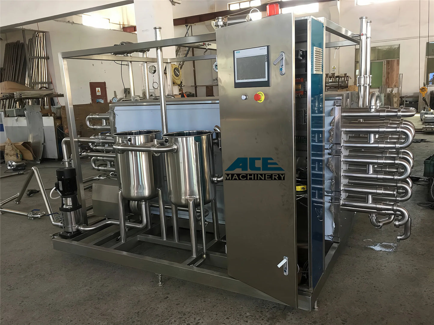 Soy Sauce Milk Plant Pasteurizer Plate Type Pasteurization Machine Sterilization Equipments