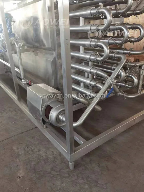 Ultra high temperature tube sterilizer machine beverage fruit juice milk pipeline pasteurization sterilizer