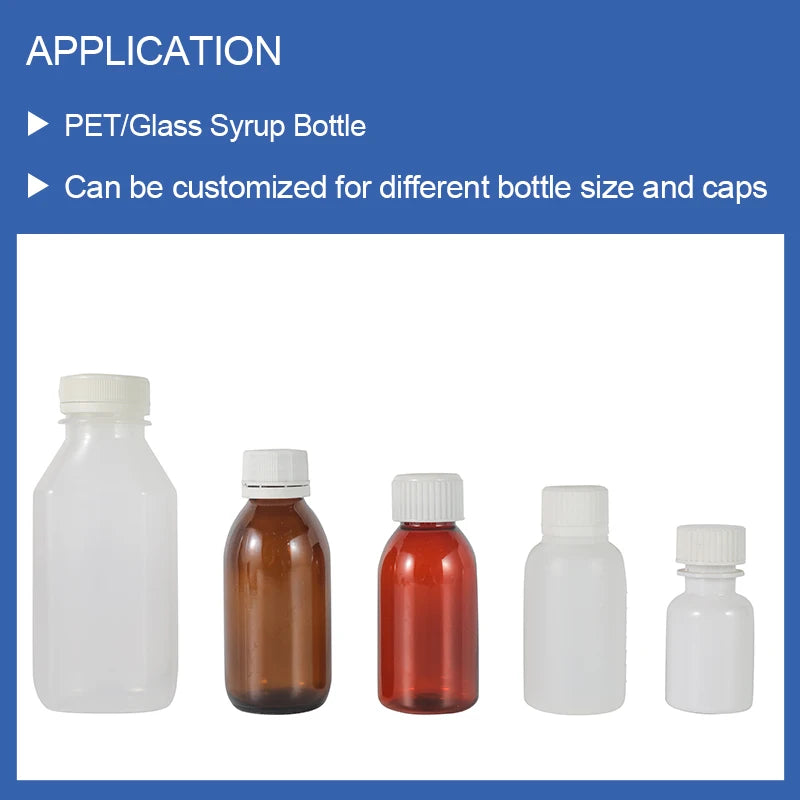 Automatic Plastic and Glass Bottle Cough Syrup Filling Machine Oral Liquid Bottle Filling and Capping Line