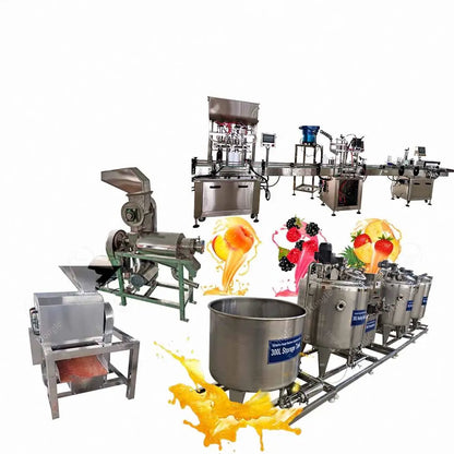 Fruit Juice Pasteurization Apple Juicer Pineapple Processing Machines Production Line Fresh Juice Business Equipments