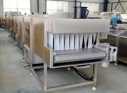 Electric Water Spray Cooling Tunnel Beer Spray Sterilizer Spray Heated Water Tunnel Sterilization With Conveyor For Juice