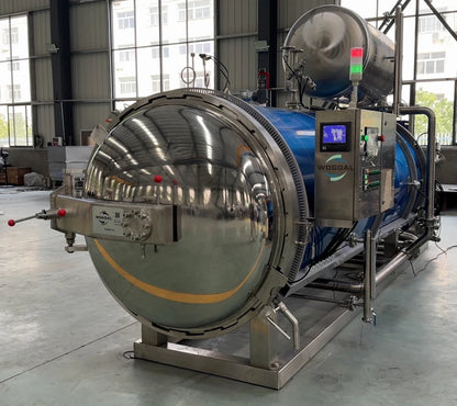 Horizontal Canned Tuna Fish Retort Sterilizer