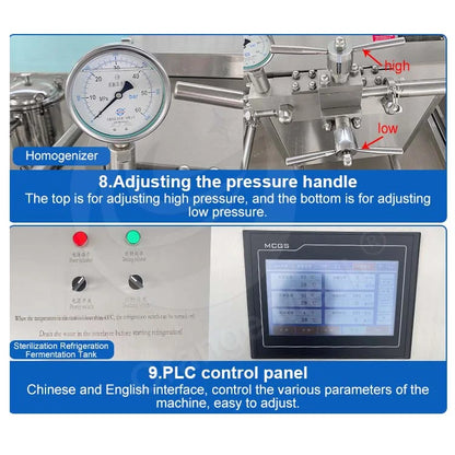 ORME Dairy Process Pasteurization Machine 100 Liter Pasteurizer Milk Greek Yogurt Production Line