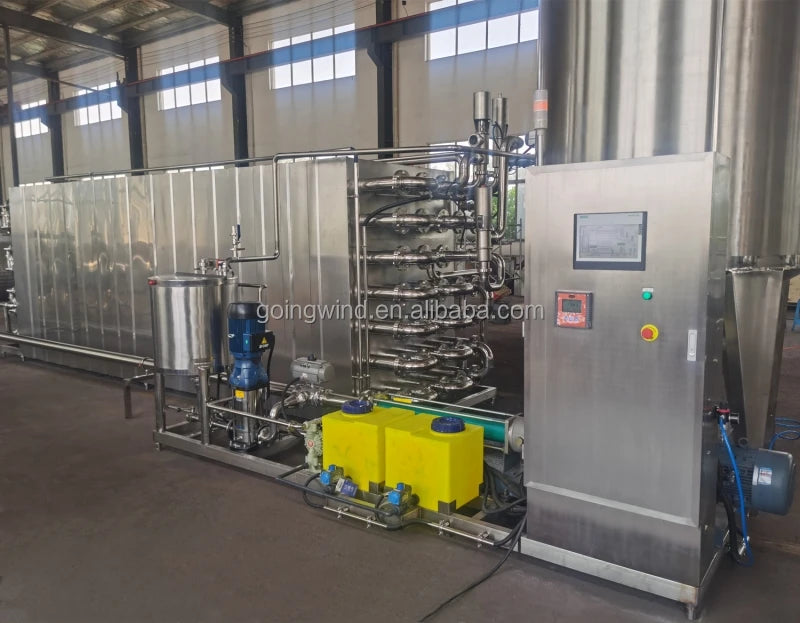 Automatic 5000l h milk tubular pasteurizer 5000 liter pasteurization sterilization machine 5000l/h uht sterilizer price for sale