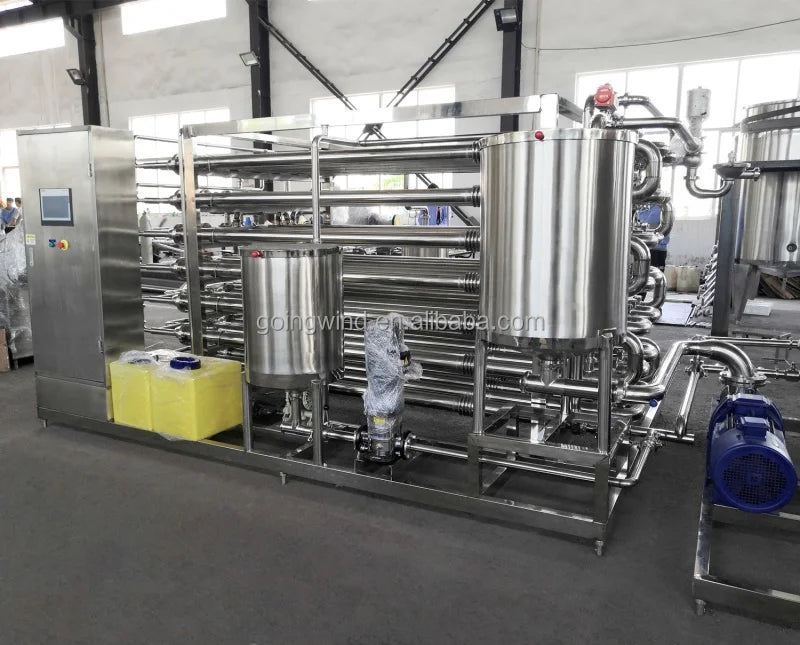 Automatic 5000l h milk tubular pasteurizer 5000 liter pasteurization sterilization machine 5000l/h uht sterilizer price for sale