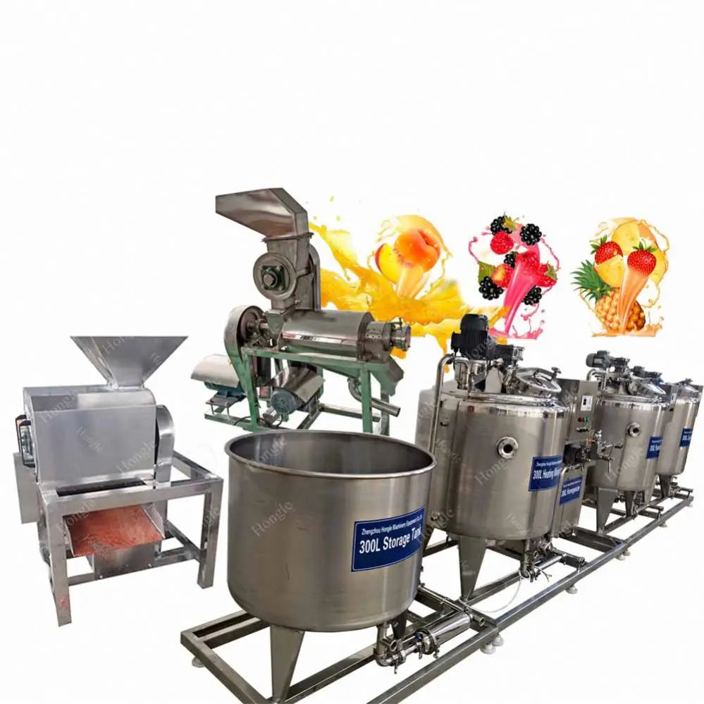 Fruit Juice Pasteurization Apple Juicer Pineapple Processing Machines Production Line Fresh Juice Business Equipments